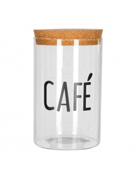 Glass container "Huvud Coffe"