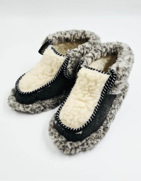 Natural wool slippers "Soft&Warm"