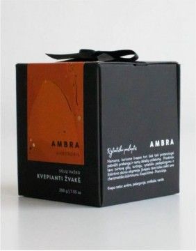 Kvepianti sojų vaško žvakė "Ambra"