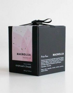 Kvepianti sojų vaško žvakė "Magnolija"