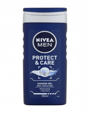 Dušo gelis "NIVEA Protect & Care 3in1", 250 ml