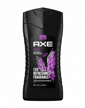 Dušigeel "AXE Excite 3in1", 250 ml