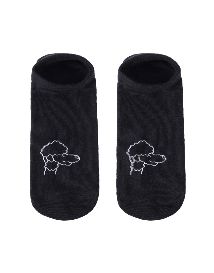 Unisex kojinės "Black Poodle"