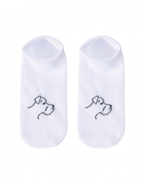 Unisex носки "White Schnauzer"