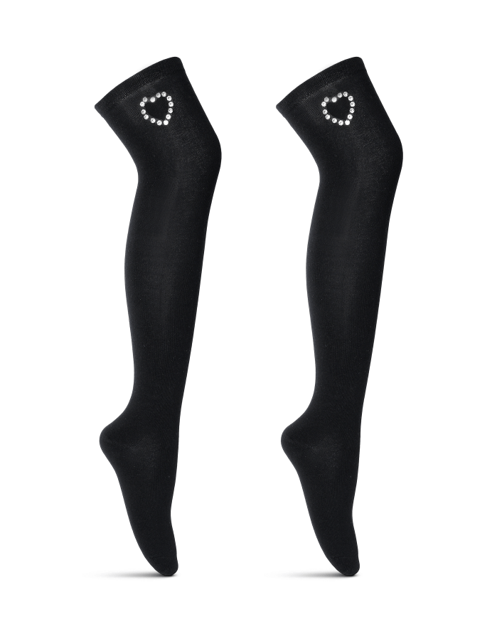 Women's Knee-highs Socks "Crystal Heart"