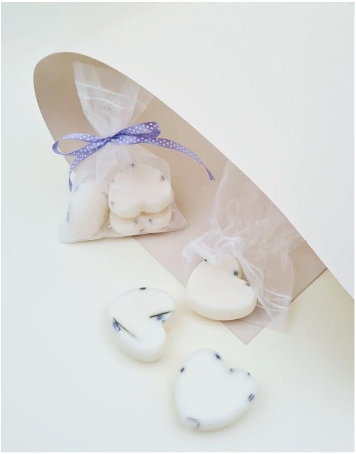 Aromatinis sojų vaško maišelis "Lavender Heart" 3vnt