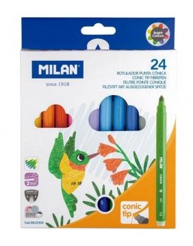 Marker pens, Cone Tipped 24 pcs