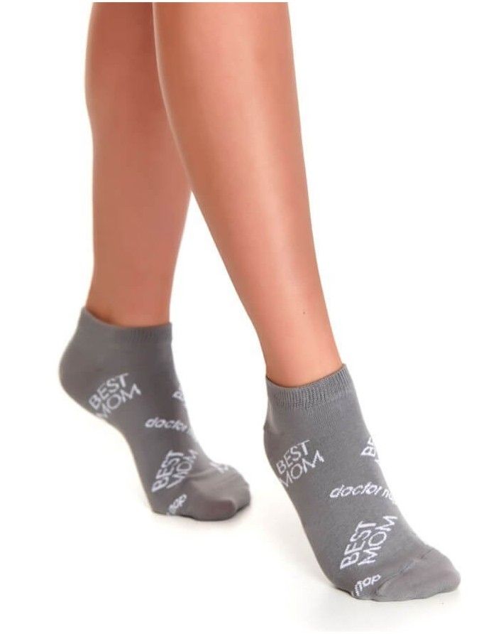 Socks Gift set for HER "Best Mom Grey"