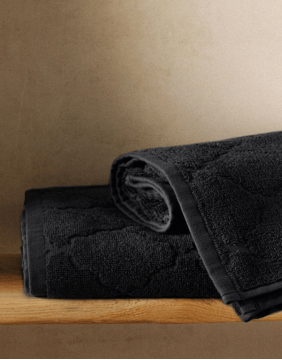 Cotton Towel "Samine Black"
