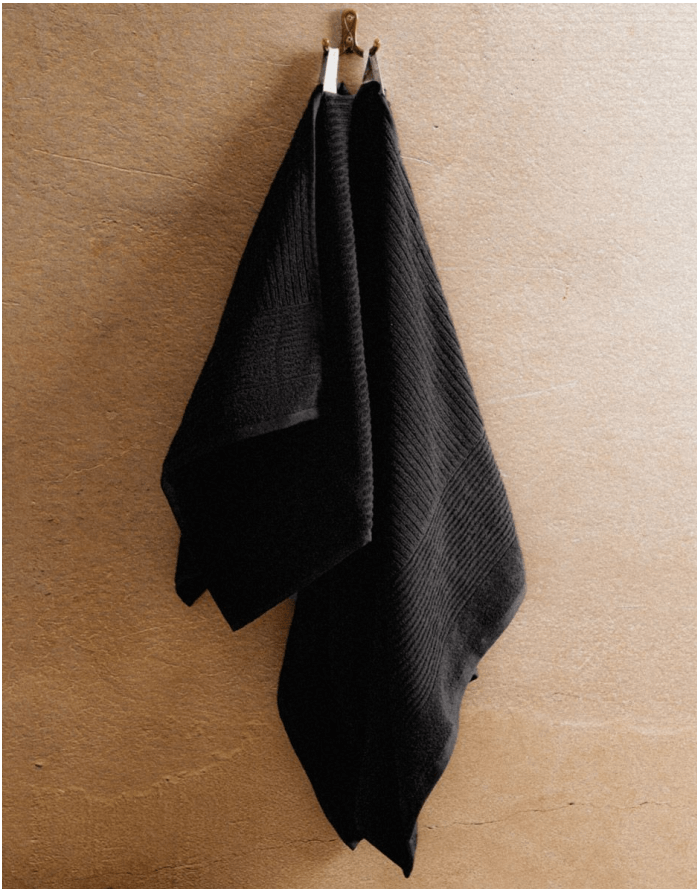 Полотенце из хлопка "Naltio Black"