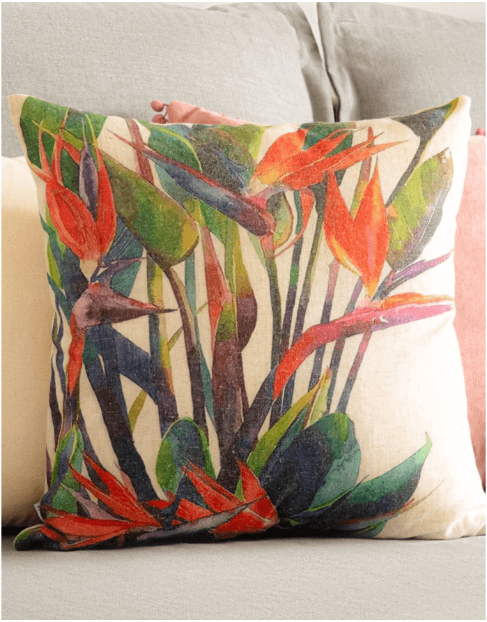 Cushion cover "Heliconia" 45x45 cm