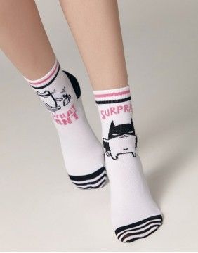 Women's socks "Cat Surprise"