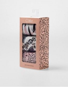 Socks Gift set for HER "Monday Mood Smile"