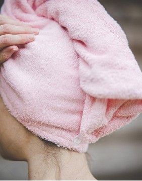 Medvilnės Rankšluostis - gobtuvas "Candy Pink"