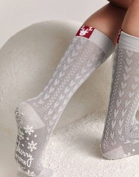 Socks Gift set for HER "Snowflake" CONTE - 1