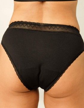 Menstruālās biksītes Lace Bikini Yin Yang Black GENTLE DAY - 1