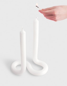 Candle LEX POTT "Twist White" 54° CELSIUS - 1