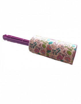 Sticky lint roller "Pink Poppies" 30 sheets