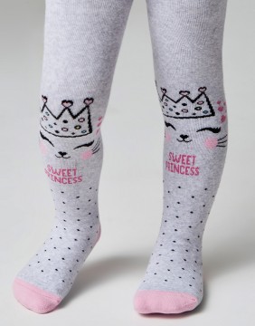 Tights For Children "Sweet princess grey"