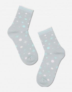 Women's socks "Snow Pale"