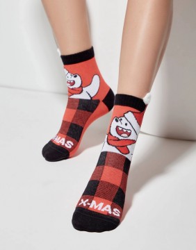Children's socks "X-Mas Retro Bear"