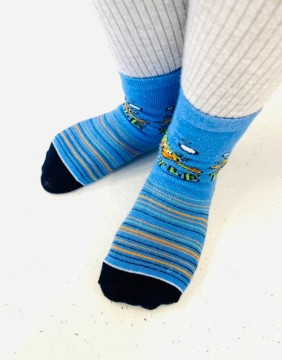 Vaikiškos kojinės "Turtle Blue"