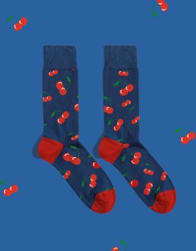 Unisex Kojinės "Cherry Navy"