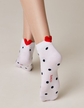 Moteriškos kojinaitės "Dotty Heart"