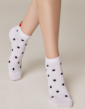 Moteriškos kojinaitės "Dotty Heart"