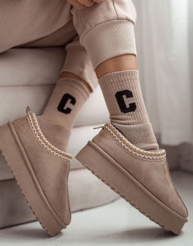 Moteriškos kojinės "Terry  Non Beige"