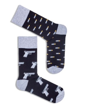 Vyriškos kojinės "Guns, Black"