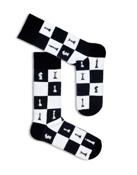 Vyriškos kojinės "Chess Pattern Black"