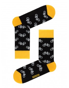 Men's Socks "Happy Black Yellow"