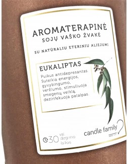 Aromaterapinė žvakė "Eukaliptas"