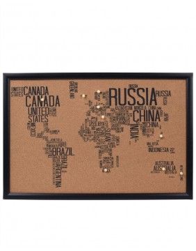 Korķa pasaules karte "Whole World" Brown