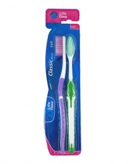 Toothbrushes "Life Time" Classic soft brush, 2 psc