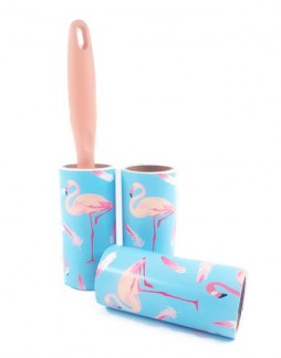 Sticky lint roller set "Flamingo"