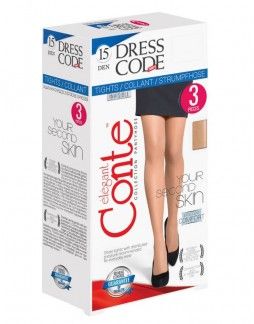 Women's Tights "Dress Code" 15 Den 3 pcs