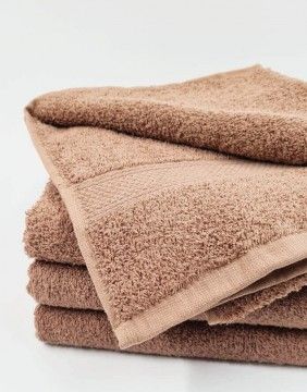 Worsted Cotton Towel ''Light Brown''
