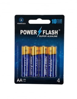 Batteries POWER FLASH Super Alkaline AA LR6 1,5V
