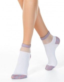 Women's socks ''Shiny White''