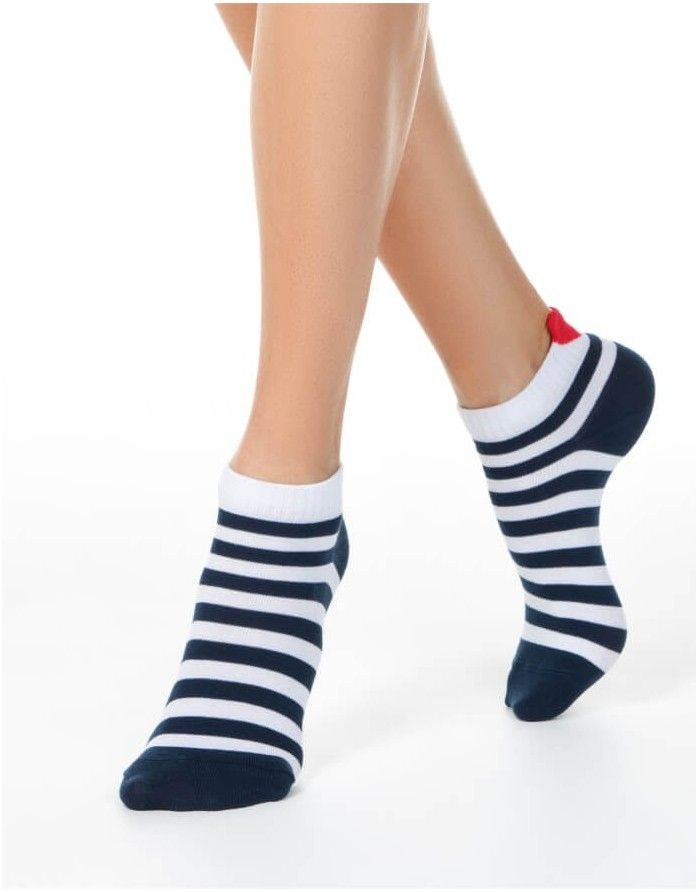 Women's socks "Stripe Heart"