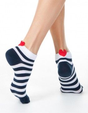 Женские носки "Stripe Heart"
