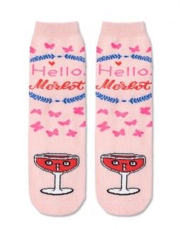 Women's socks "Hello Merlot"