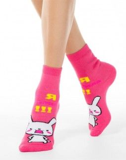 Women's socks "Angry Rabit"