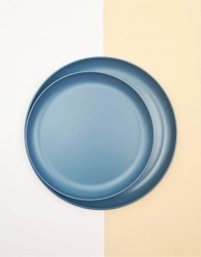 Plastic Plate "Blue Fantasy"