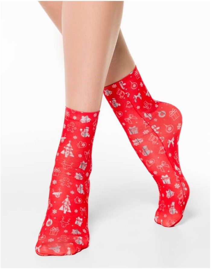 Socks Gift set for HER "Christmas Symbols"