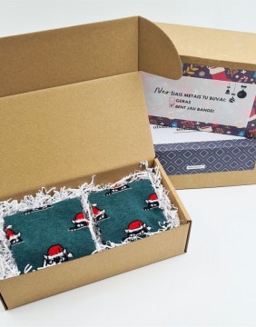 Socks Gift set for HIM and HER "Looking Cats"