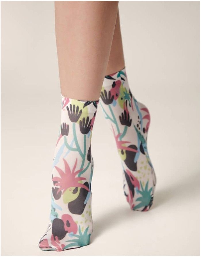Women's socks "Hand's Flower"