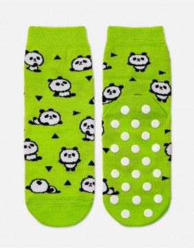 Children's socks "Green Panda"